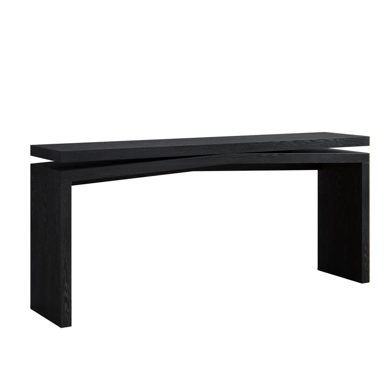 65-Inch Rustic Solid Wood Veneer Console Table by HouseOfZazla