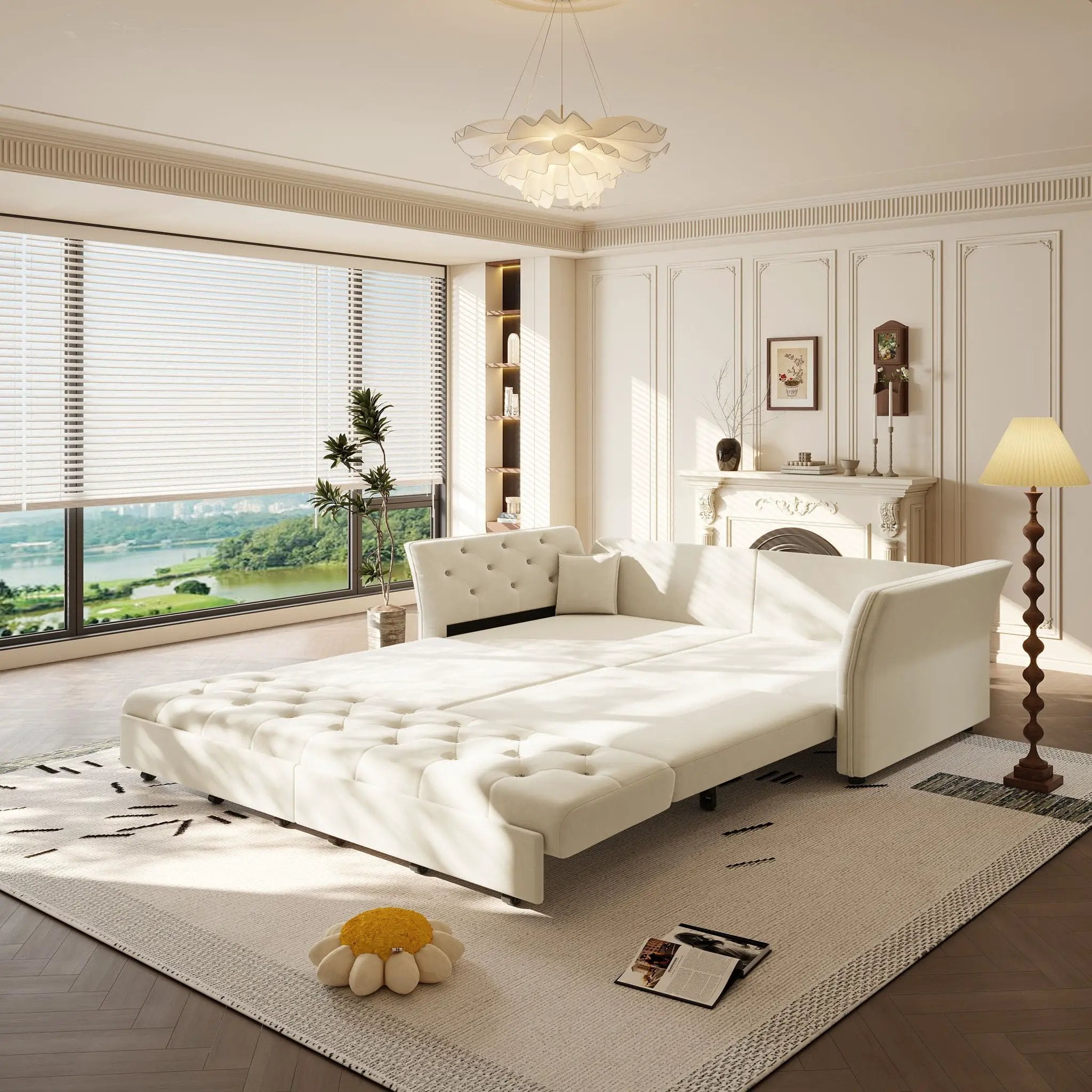 Oversize Pull Out Sofa Bed For Living Room