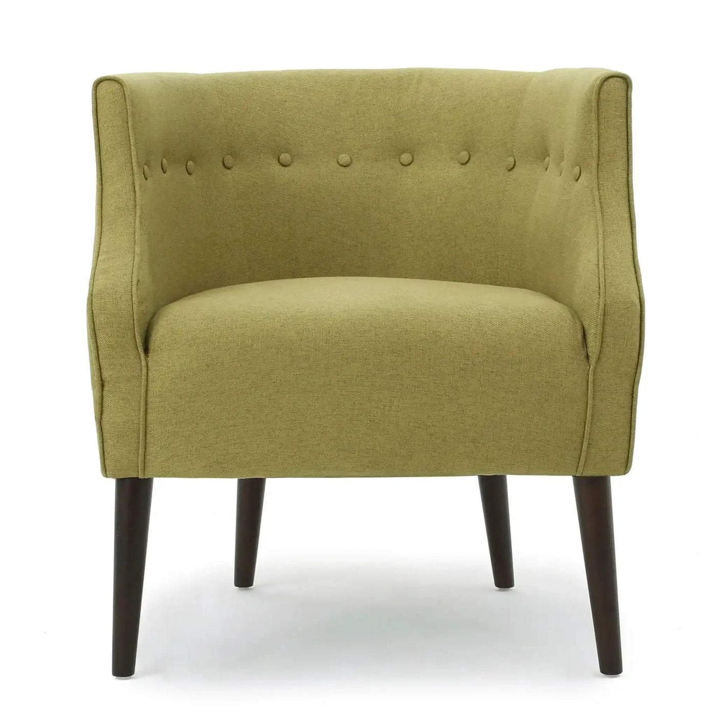 Contemporary Upholstered Club Chair With Button Tufting by HouseOfZazla