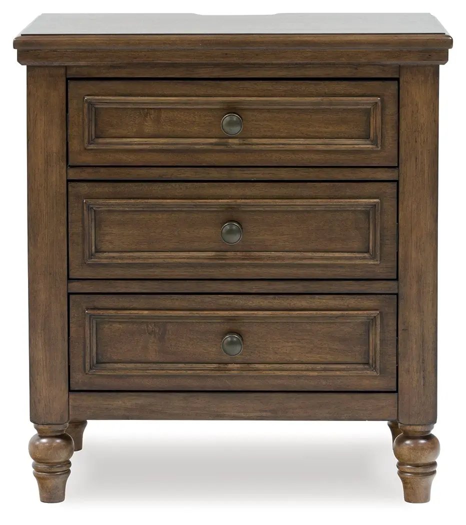 Sturlayne - Three Drawer Night Stand - Brown by Unique Piece Furniture