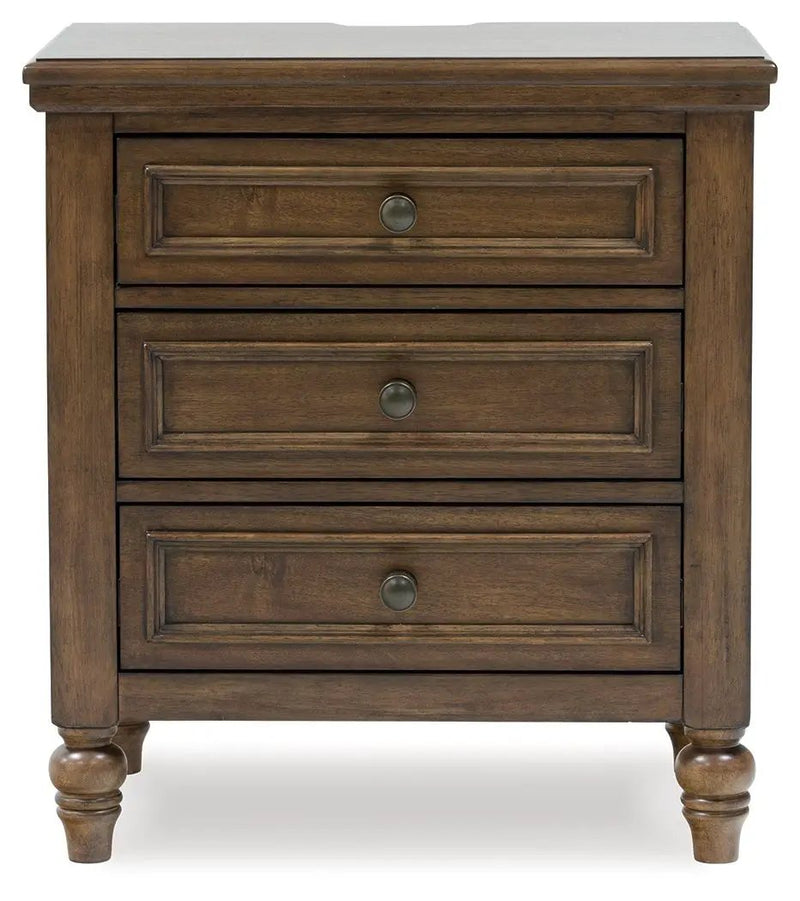 Sturlayne - Three Drawer Night Stand - Brown by Unique Piece Furniture