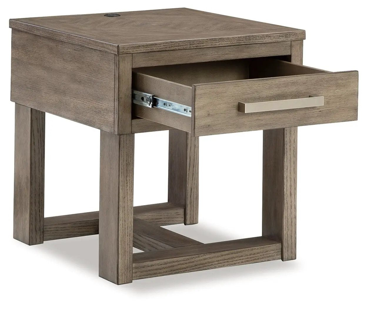 Loyaska - Rectangular End Table - Grayish Brown by Unique Piece Furniture