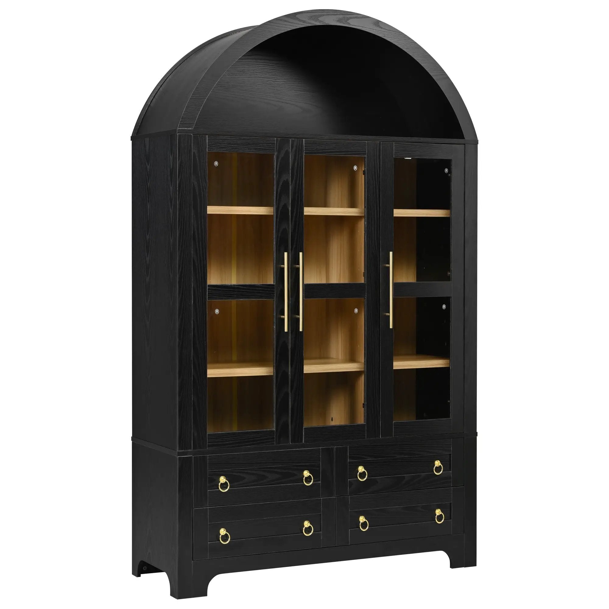 K&K 72.8" Tall Arched Pantry Cabinet by HouseOfZazla