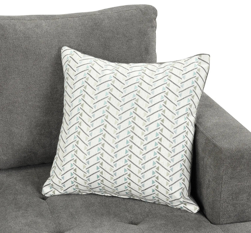 Callaway - Sofa With Throw Pillows - Gray by HouseOfZazla