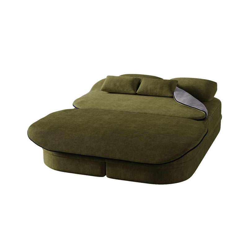 2 In 1 Foldable Sofa Bed With Multi Functional Blanket, Floor Lounge Sofa by HouseOfZazla
