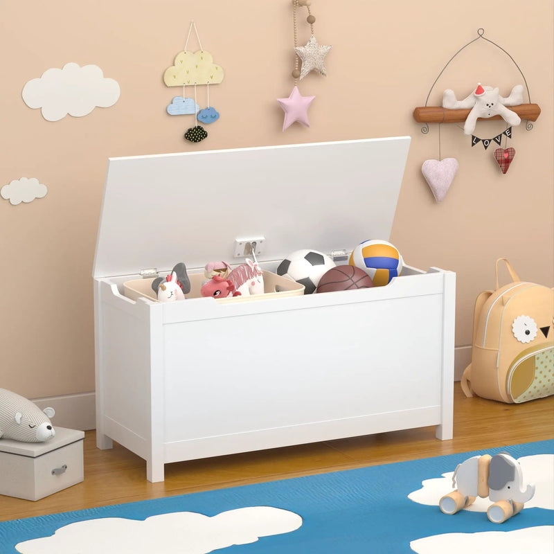 Toy Box Storage With Safety Hinged Lid by Unique Piece Furniture
