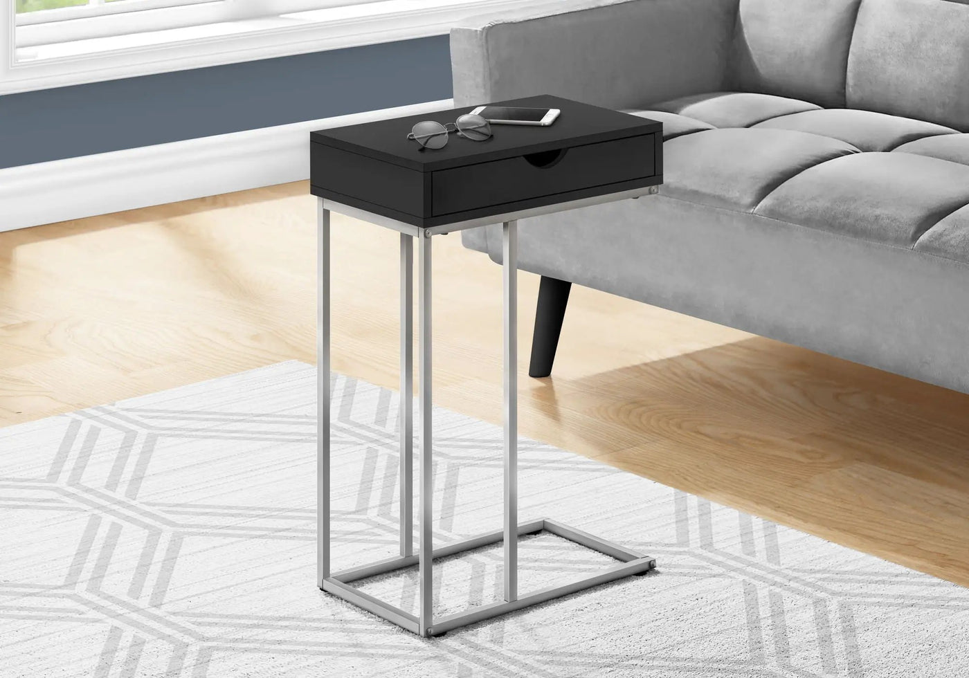 Accent Table, C - Shaped Contemporary & Modern Design by HouseOfZazla