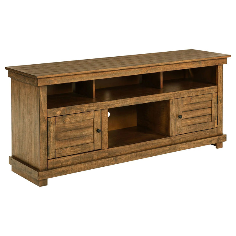 Payne 60-inch TV Stand Media Console Distressed Brown by Unique Piece Furniture