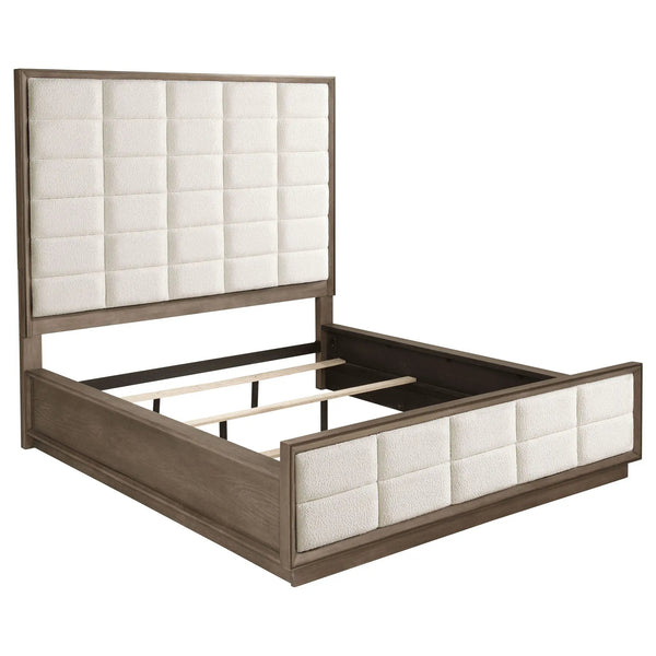 Durango 80-inch California King Panel Bed Taupe Oak