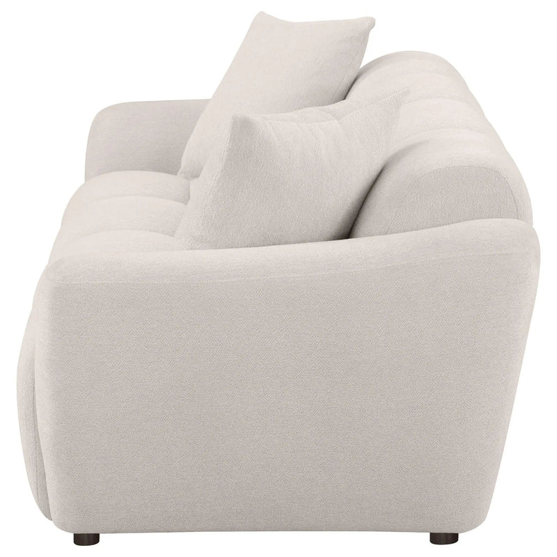 Destino Chenille Upholstered Splayed Arm Sofa Greige by Unique Piece Furniture