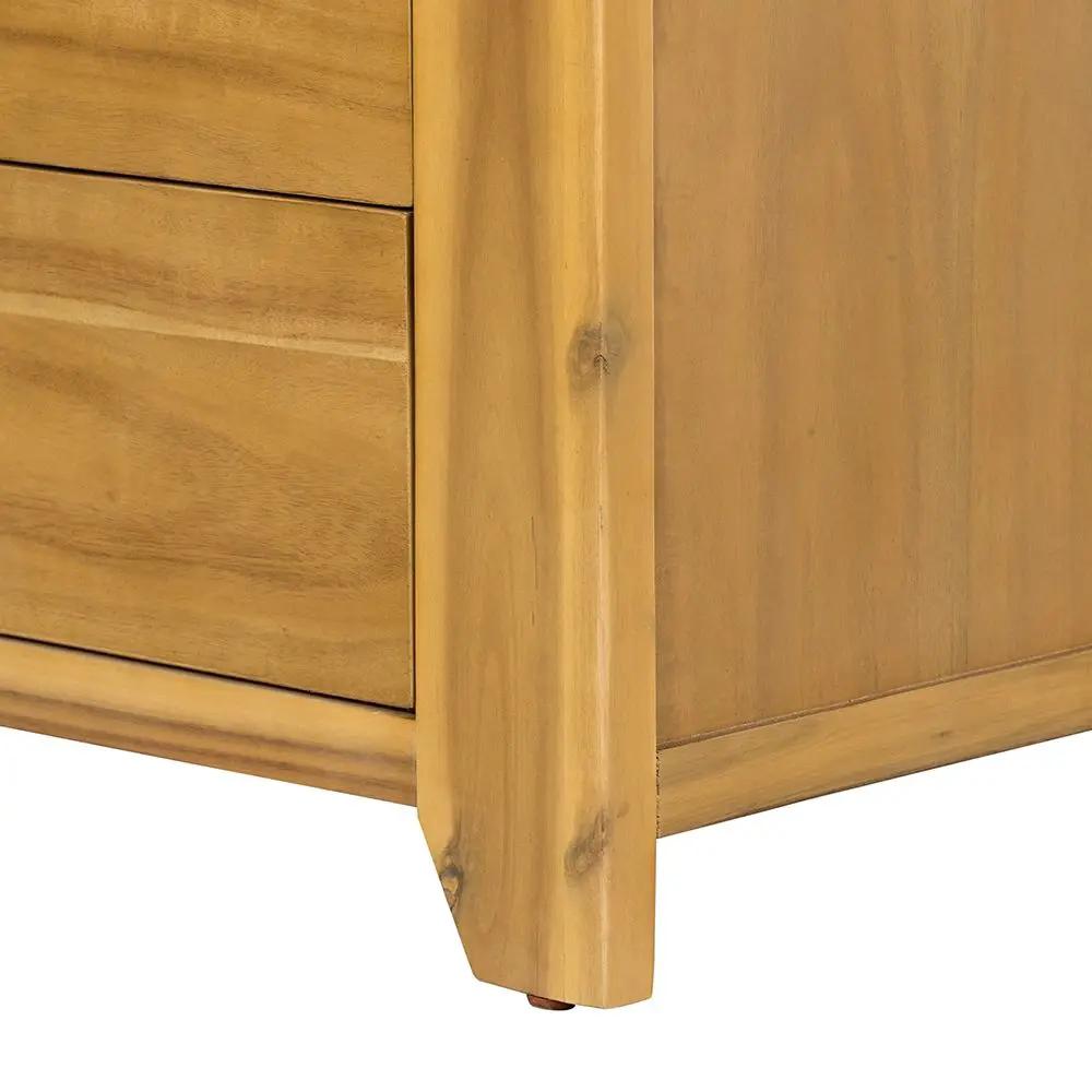 5 Drawer Dresser - Natural Wood / Brown by HouseOfZazla
