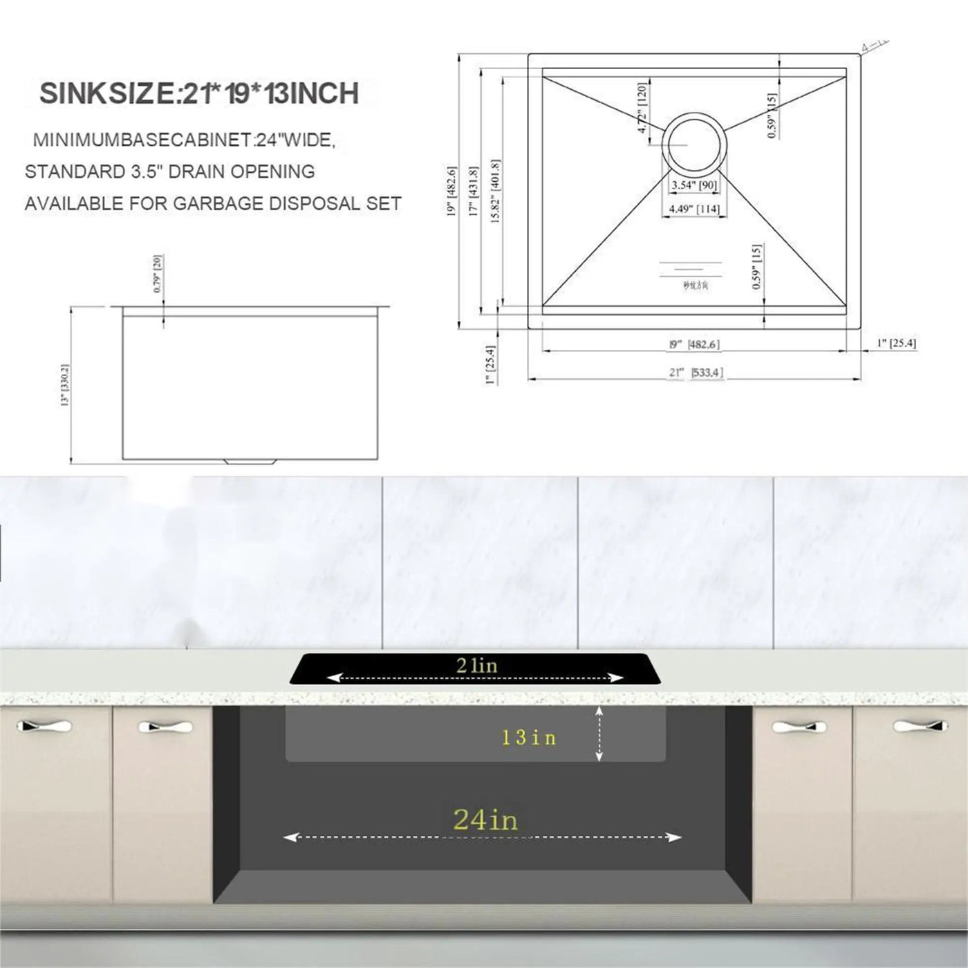 Laundry Workstation Undermount Utility Sink, Deep Single Bowl by HouseOfZazla