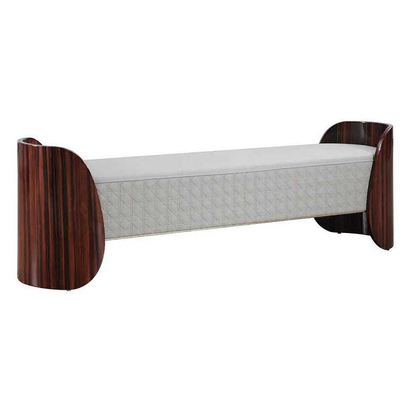Jamonica - Bench - Gray & Dark Brown by Unique Piece Furniture