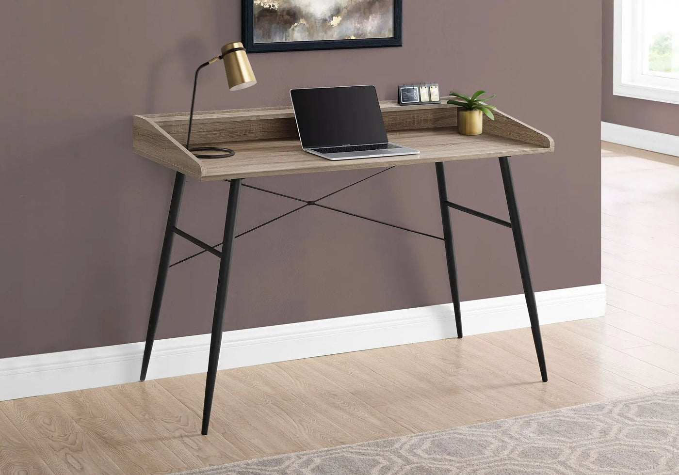 Computer Desk For Home Office With Storage Shelves by HouseOfZazla