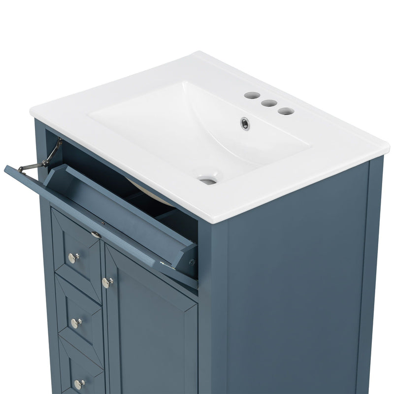 Bathroom Vanity With Sink, Soft Closing Cabinet by HouseOfZazla