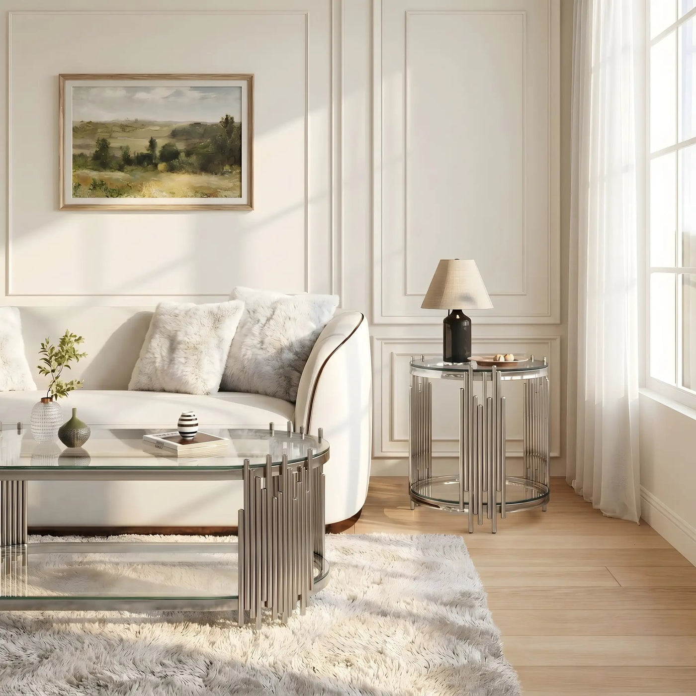 Modern Luxury Coffee Table and Side Table Set by HouseOfZazla