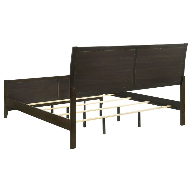 Wilkes 51-inch Upholstered Eastern King Bed Dark Cocoa by Unique Piece Furniture