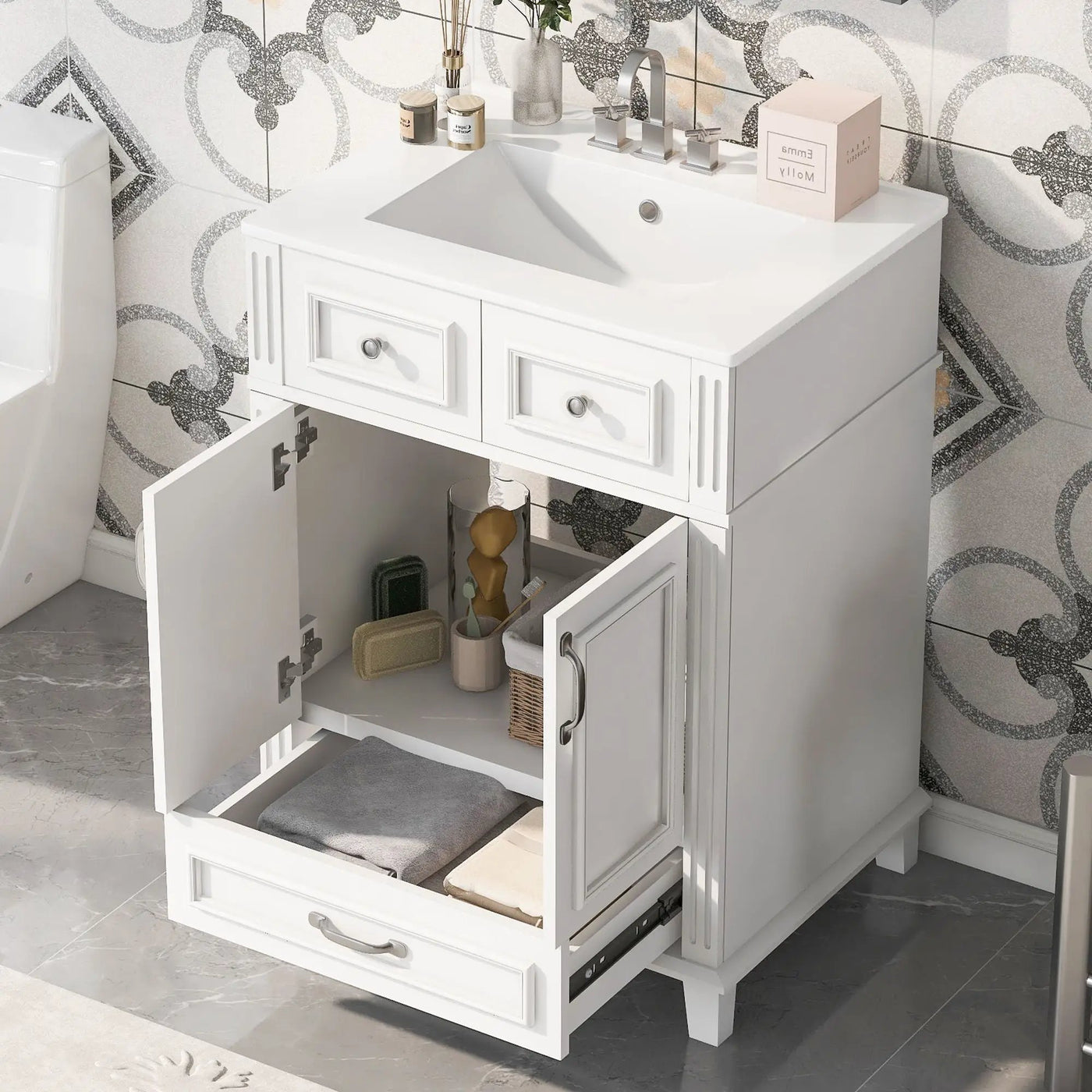 Bathroom Vanity With Sink And Storage Cabinet by HouseOfZazla