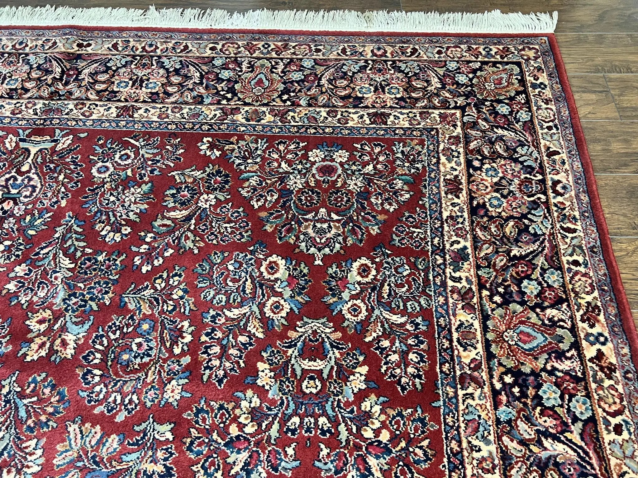 Karastan Rug 10x18 Red Sarouk #785, Wool Karastan Carpet, Original 700 Series, Vintage Discontinued Large Oriental Rug by Jewel Rugs