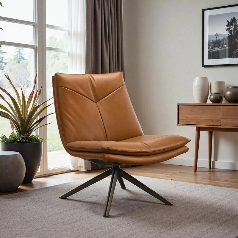 Oakland Mid-Century Modern Swivel Chair by HouseOfZazla