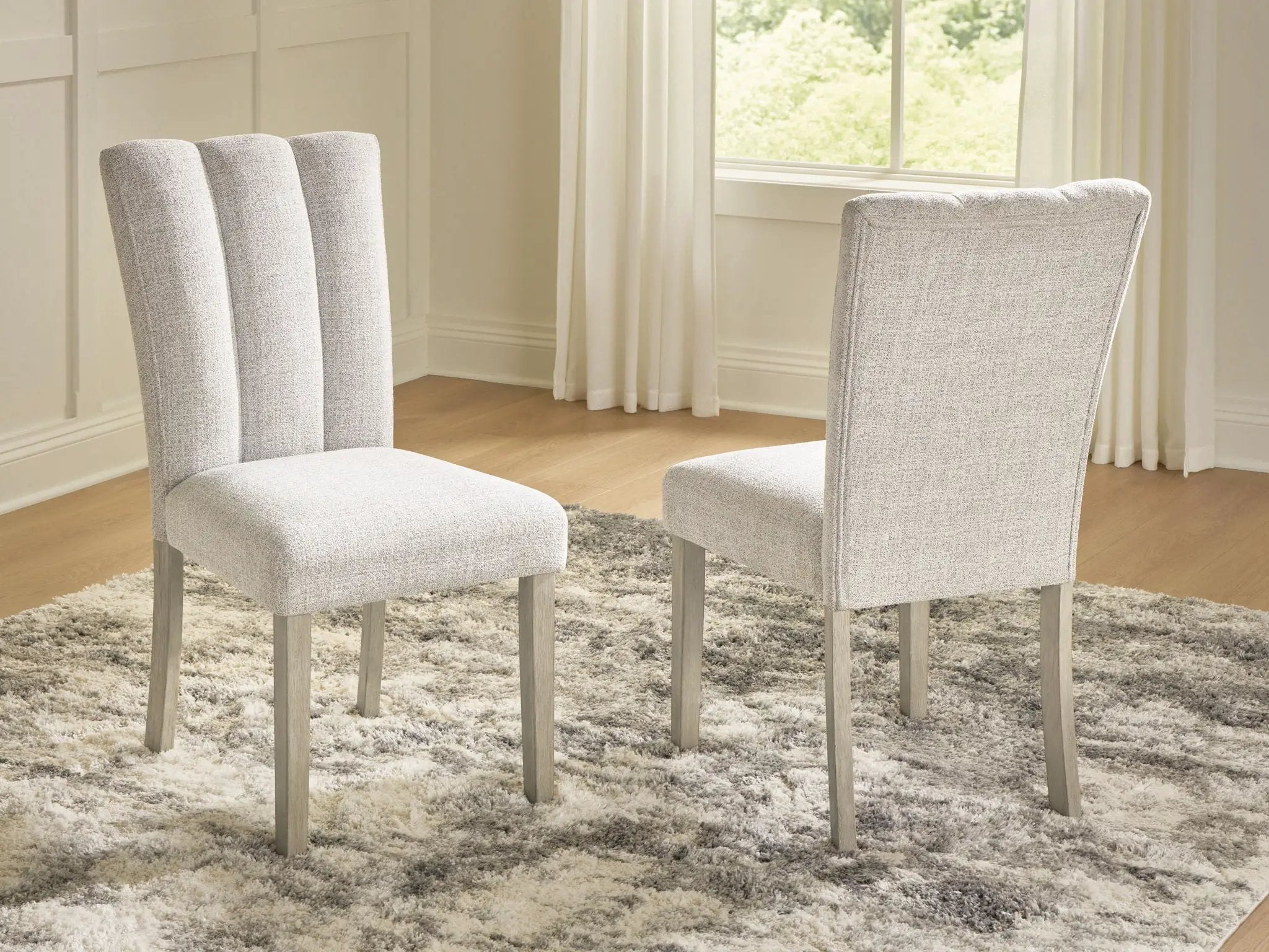 Larawyn - Dining Upholstered Side Chair (Set of 2) - Bisque by Unique Piece Furniture