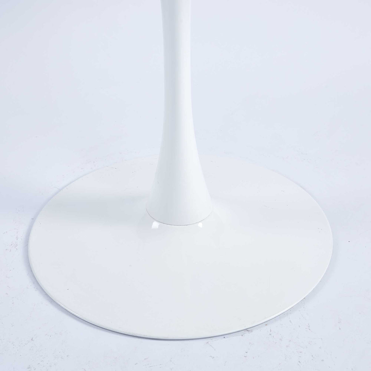Table Mid-Century Dining Table For 4-6 People With Round Table Top, Pedestal Dining Table, End Table Leisure Coffee Table, photo 12 of 12