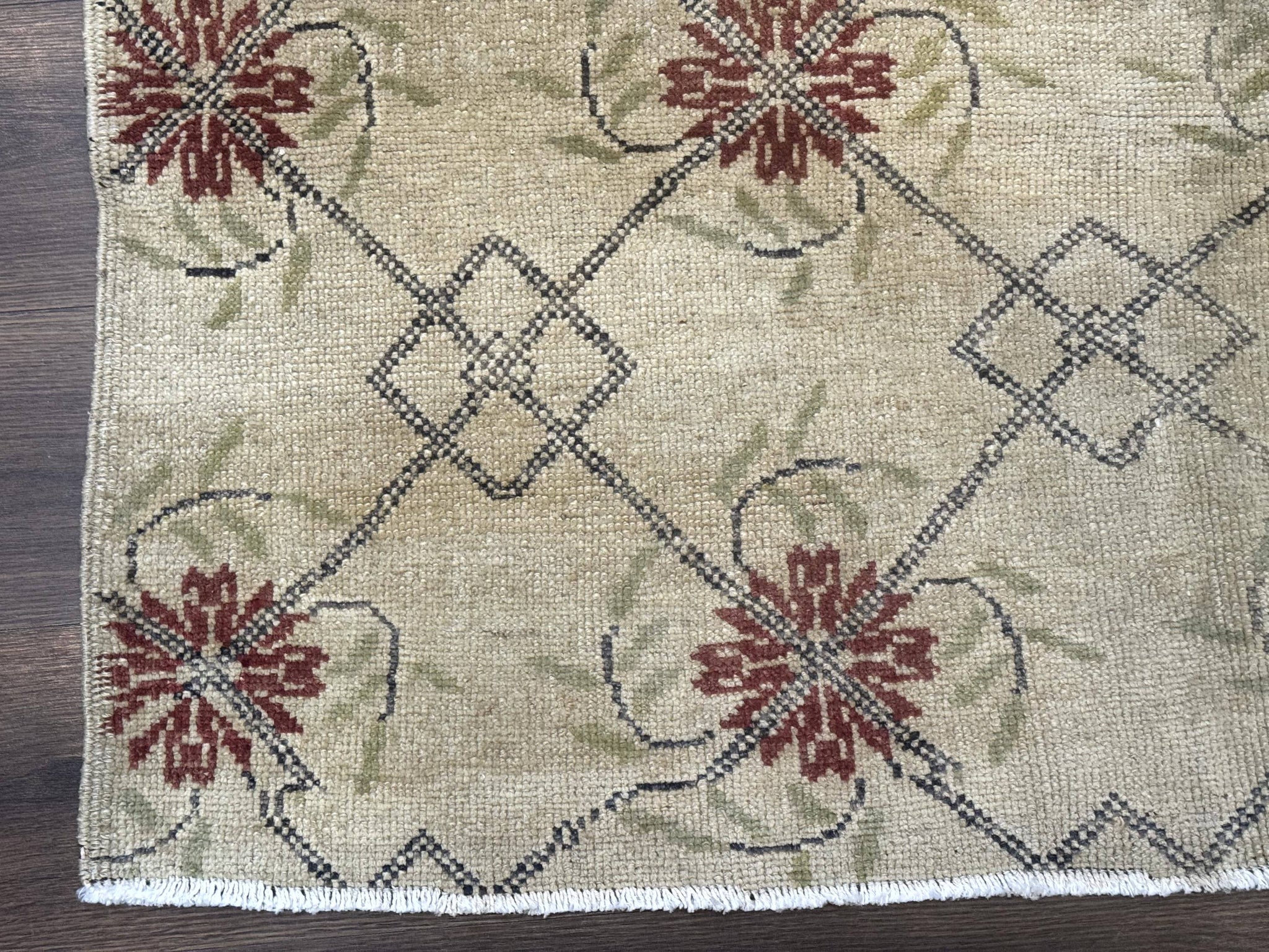 Turkish Rug 5x6, Oushak Carpet, Beige by Jewel Rugs