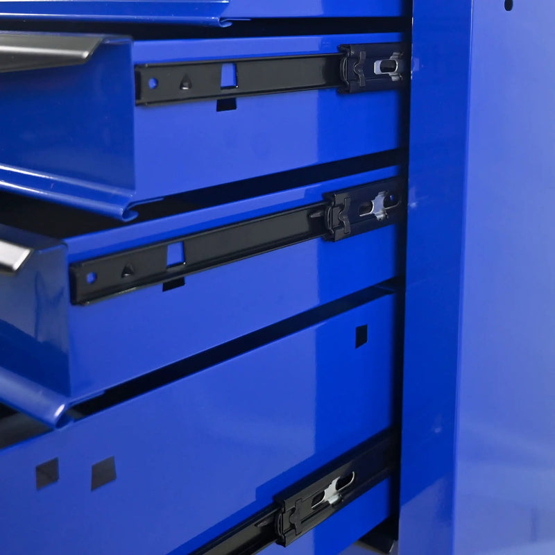 Rolling Metal Tool Chest With Drawers, Steel Storage Cabinet With Ball Bearing Slides by HouseOfZazla