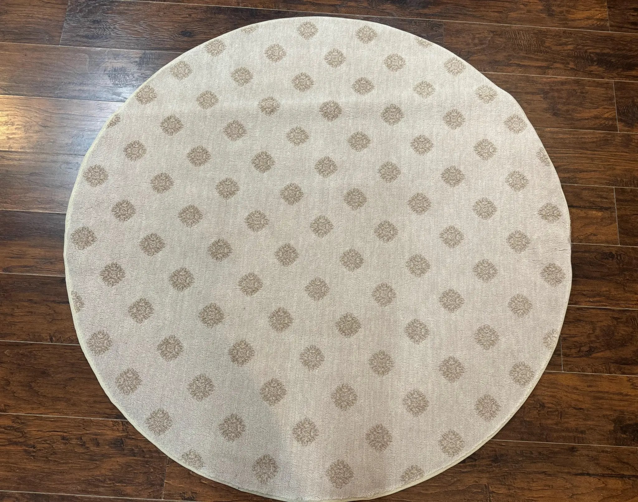 Round Power Loomed Rug 5x5, Contemporary Modern Round Carpet, 5ft Round by Jewel Rugs