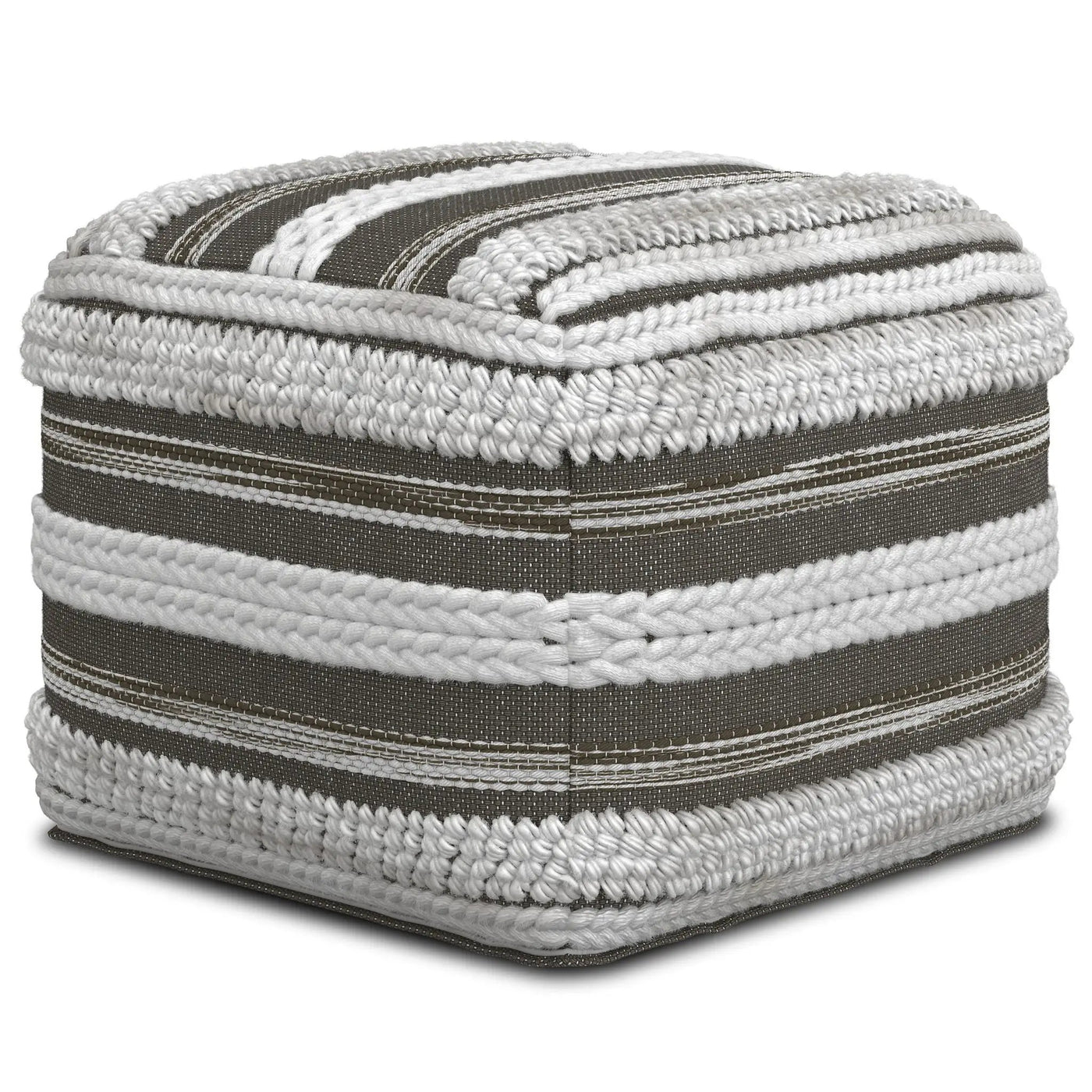 Sommer - Handcrafted Square Pouf by HouseOfZazla