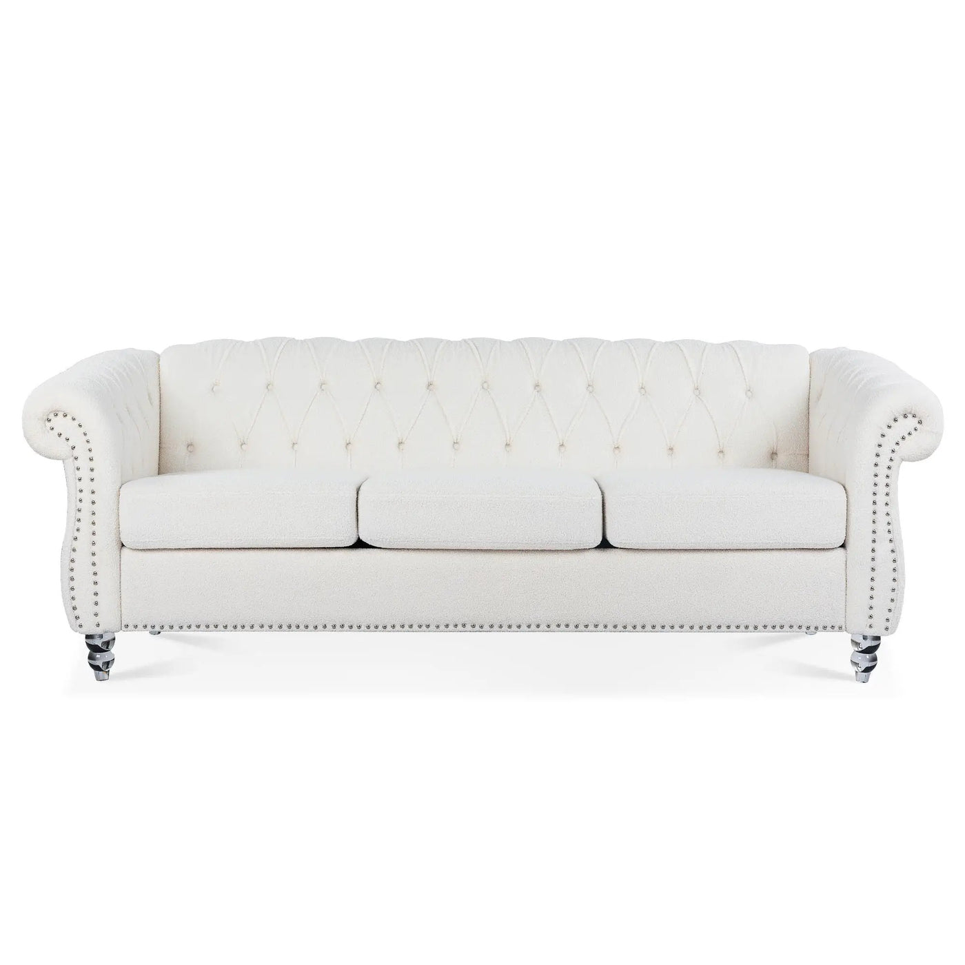 Rolled Arm Chesterfield 3 Seater Sofa by Unique Piece Furniture