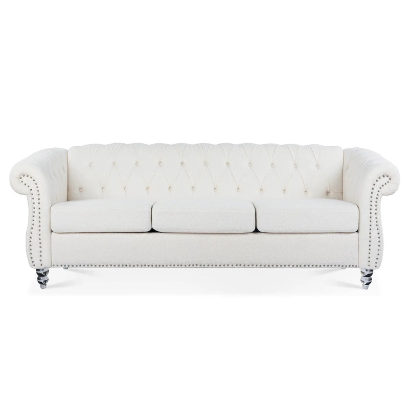 Rolled Arm Chesterfield 3 Seater Sofa by Unique Piece Furniture