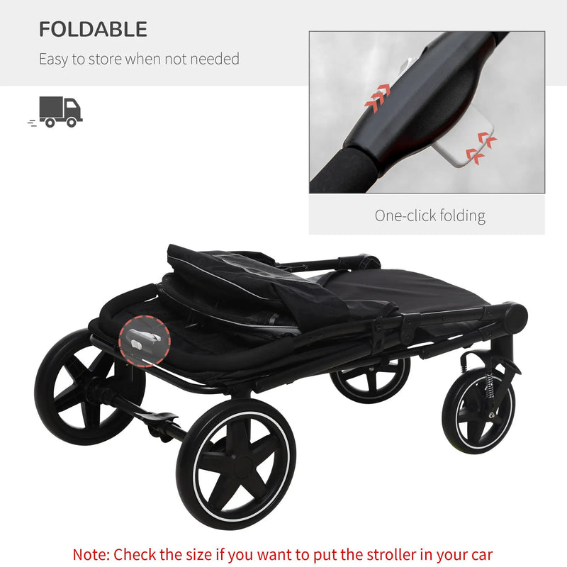 PawHut Foldable Doggy Stroller for Medium Large Dogs and Cats by HouseOfZazla