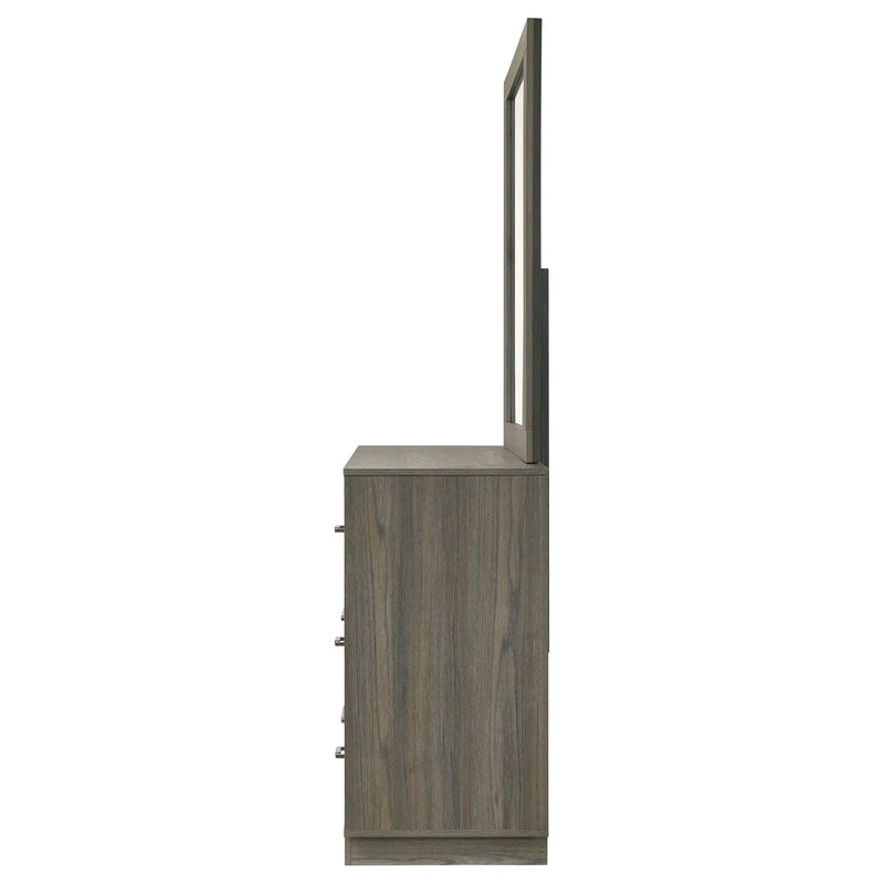 Fenwick 9-drawer Dresser with Mirror Grey Oak by Unique Piece Furniture