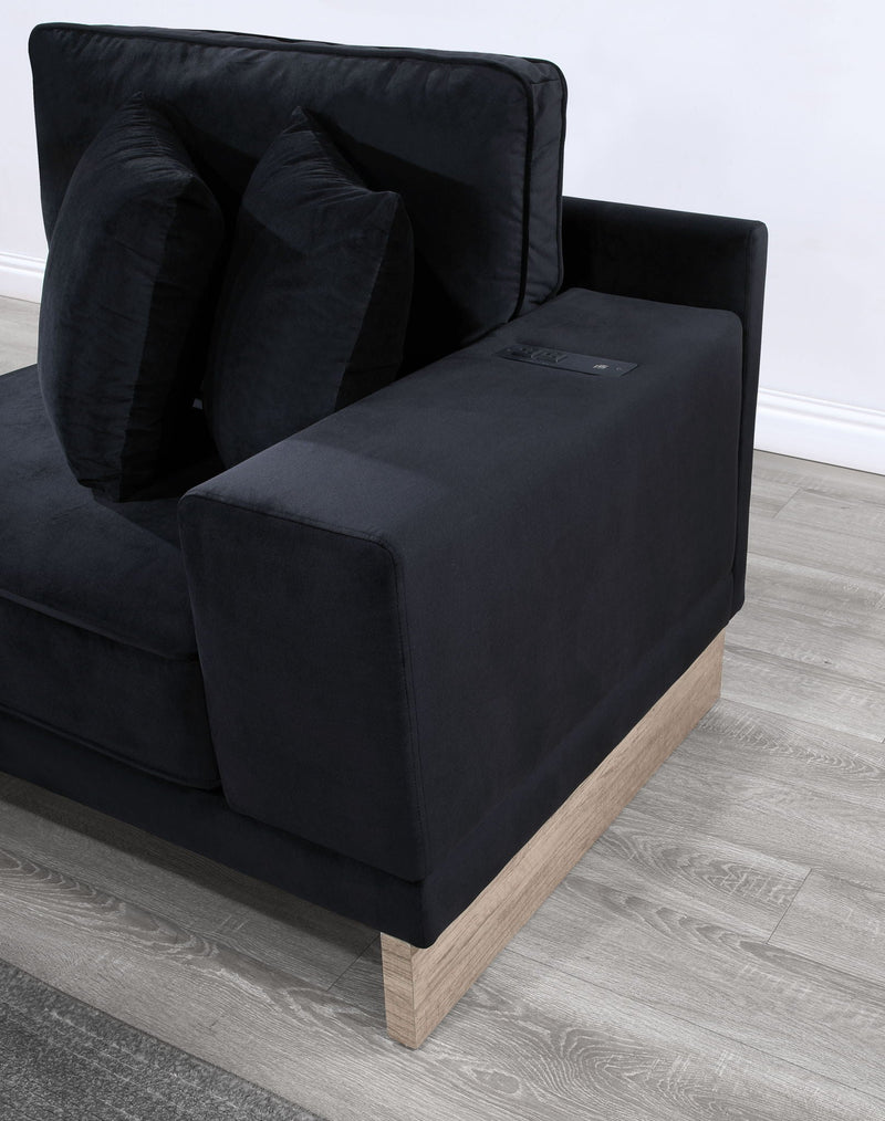 Reversible Sectional Sofa with Storage Compartment and Charging Outlets - Memphis, photo 8 of 8