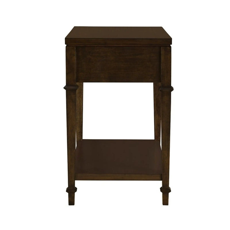 Kenna - Nightstand With Storage - Dark Coffee by Unique Piece Furniture