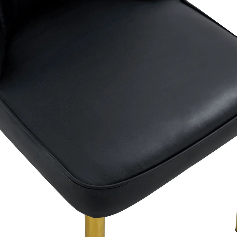 Modern Dining Chairs With Metal Legs And Simple Line Design On Backrest by Unique Piece Furniture