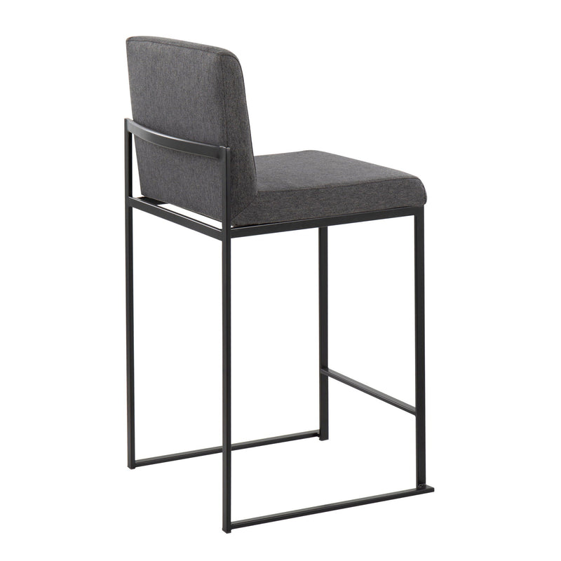 Fuji - Contemporary Modern Elegance, High Back Counter Stool by HouseOfZazla