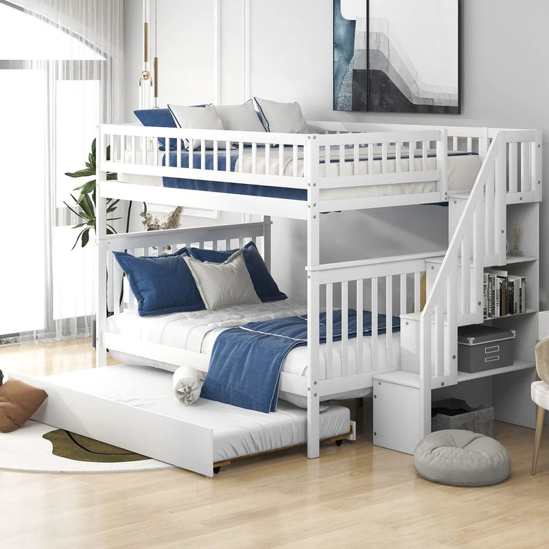Bunk Bed With Staircase by HouseOfZazla