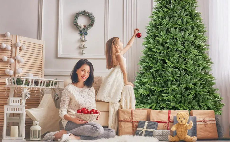 6.5ft Artificial Christmas Tree, Premium Hinged Pine by HouseOfZazla