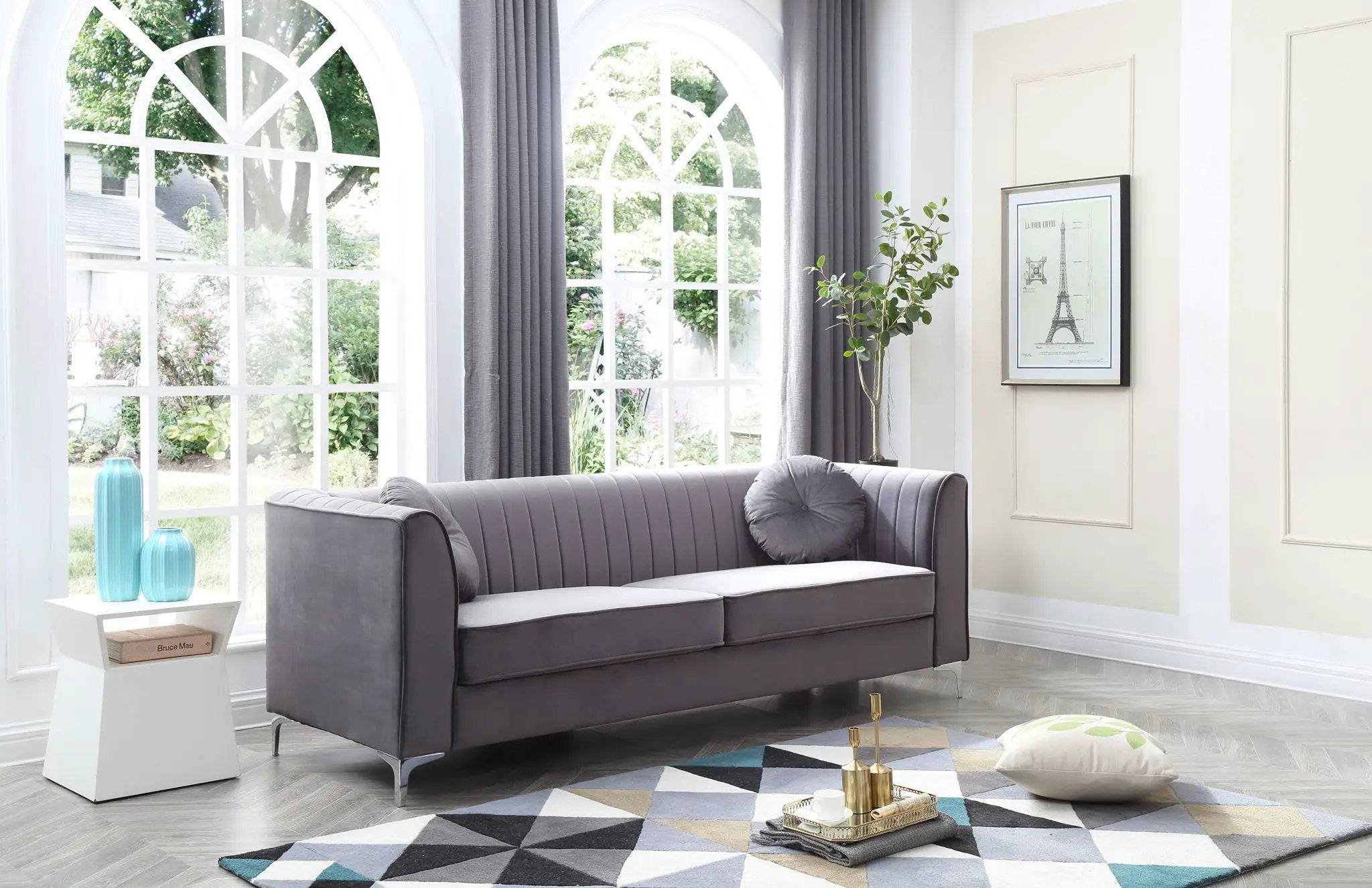 Delray - Micro Suede Sofa by Unique Piece Furniture
