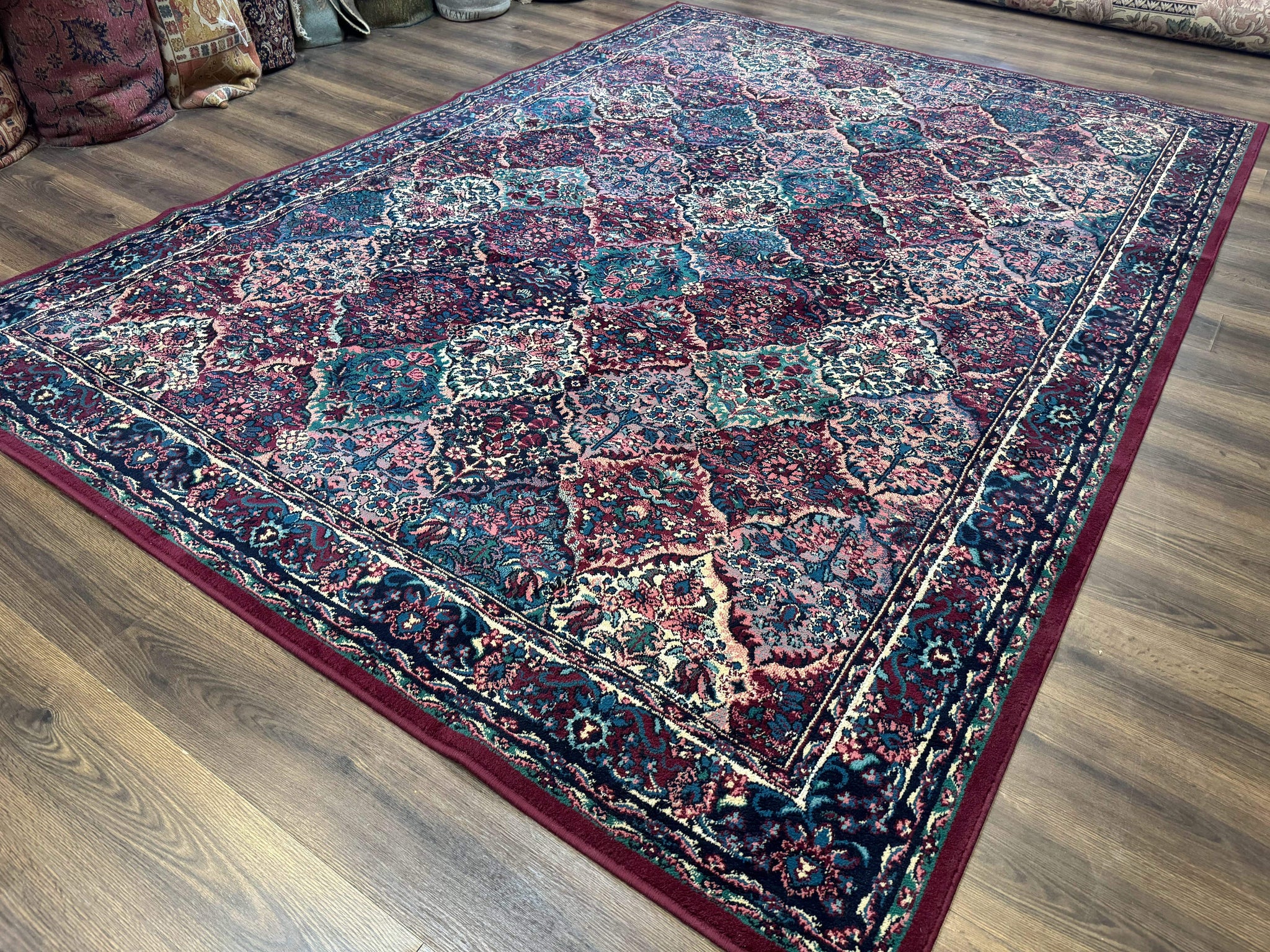 Multicolor Panel Kirman Rug 8x11 by Jewel Rugs