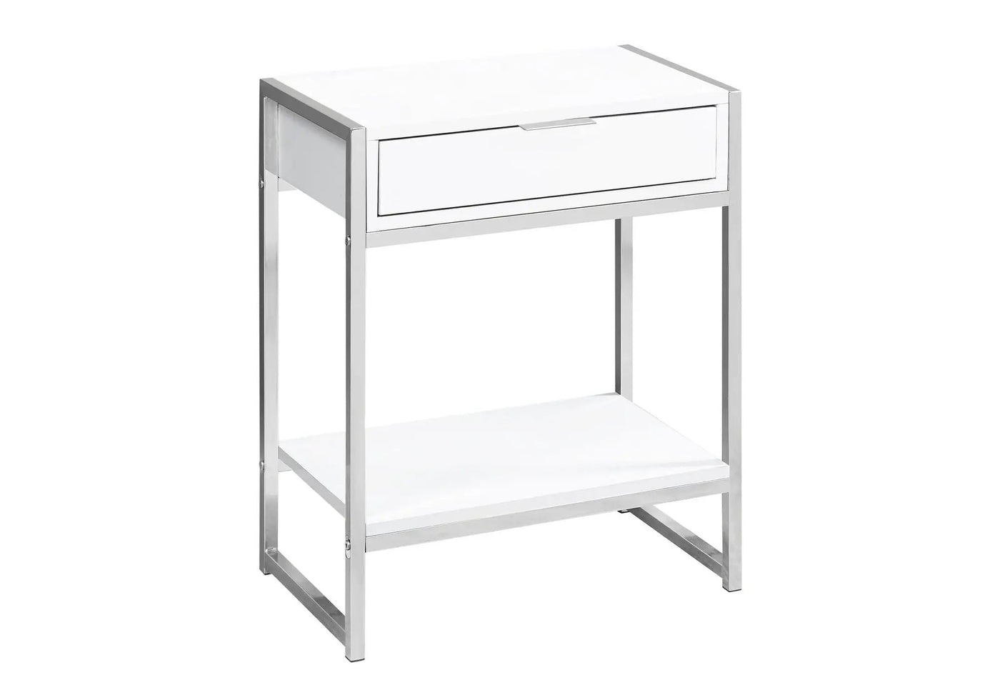 Accent Side Table, Storage Drawer, Spacious Tabletop by HouseOfZazla