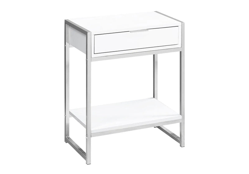 Accent Side Table, Storage Drawer, Spacious Tabletop by Unique Piece Furniture