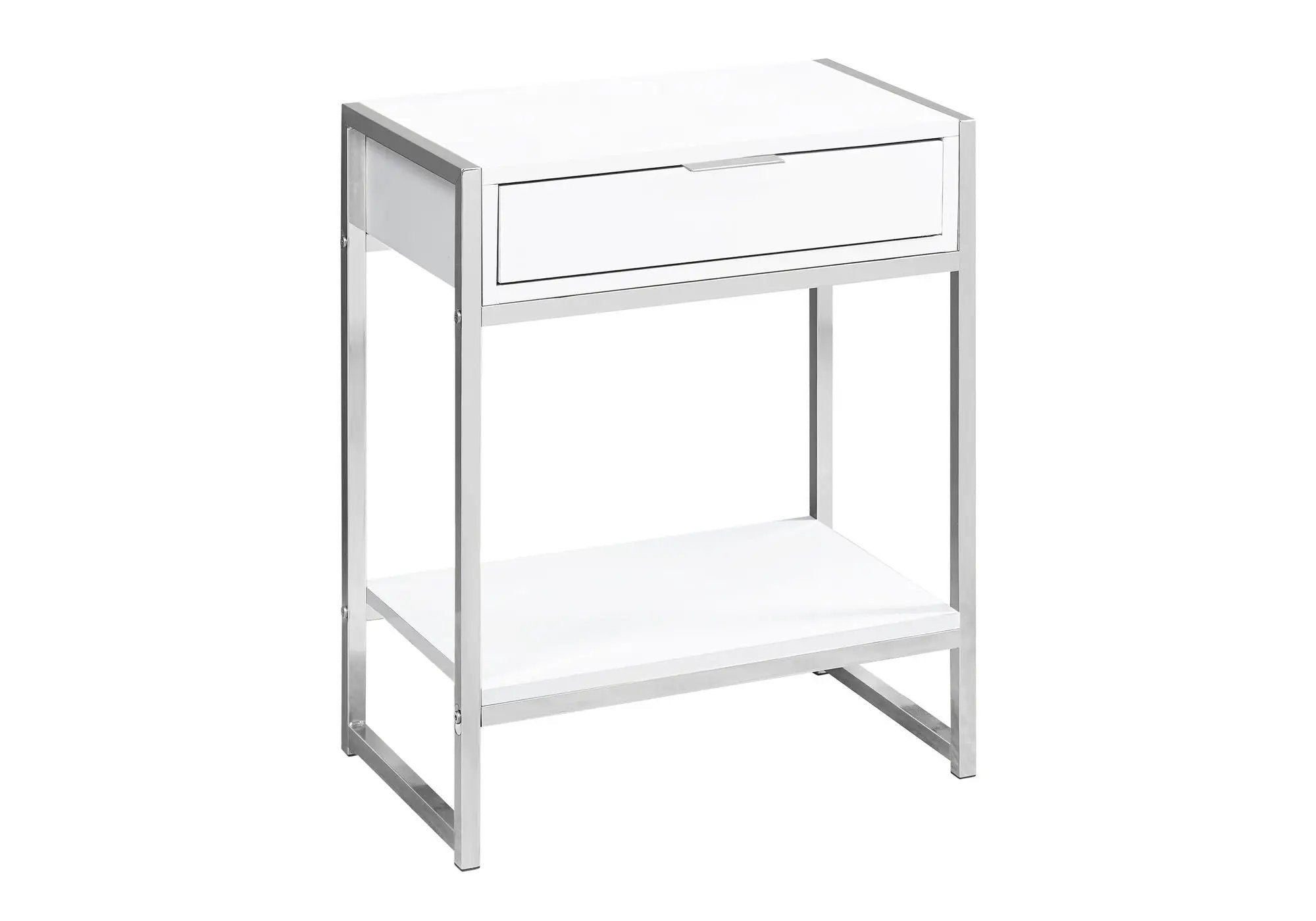 Accent Side Table, Storage Drawer, Spacious Tabletop by HouseOfZazla