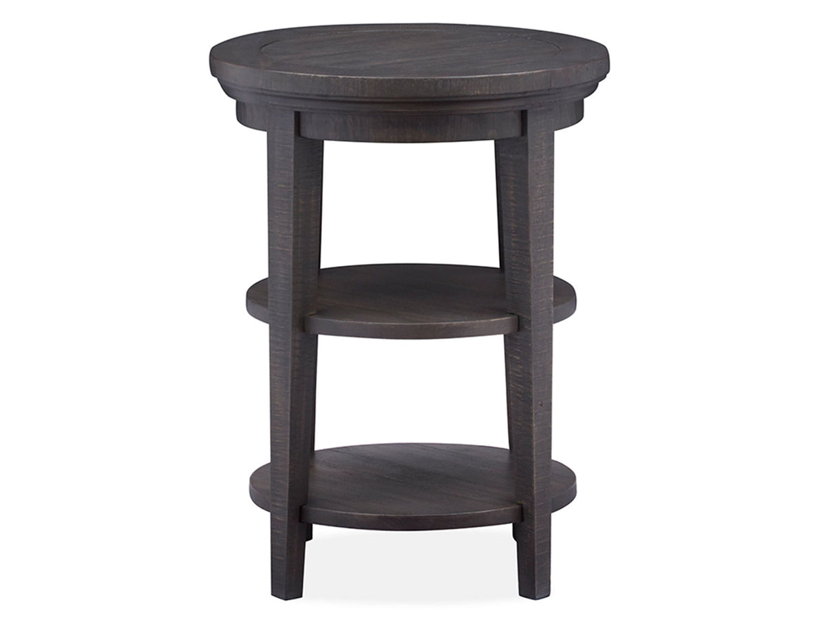 Westley Falls - Round Accent End Table - Graphite, photo 7 of 7