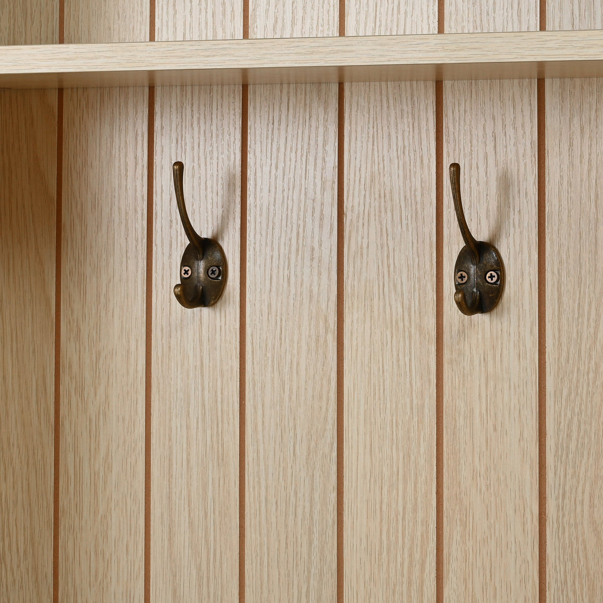 Vintage Hall Tree with Storage and Seating - Dark Walnut, photo 3 of 5