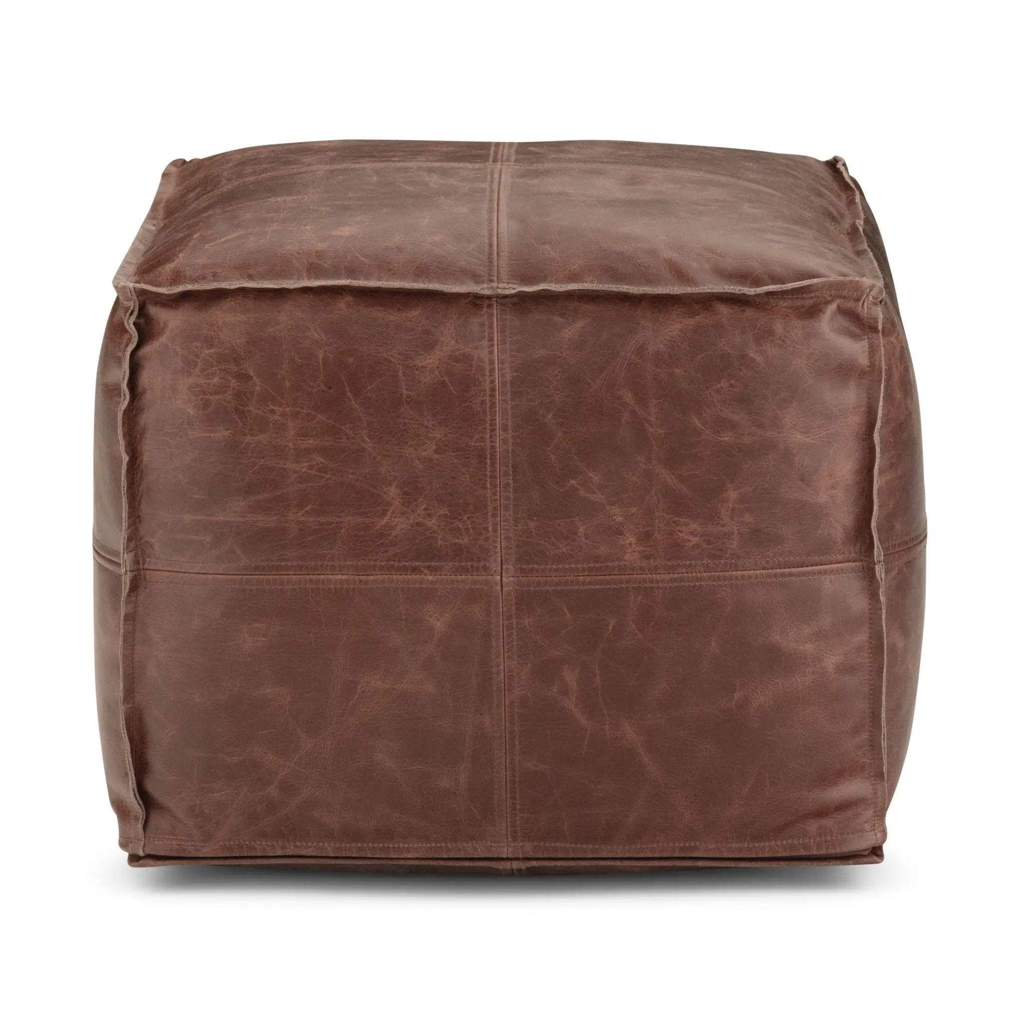 Sheffield - Handcrafted Square Pouf by HouseOfZazla