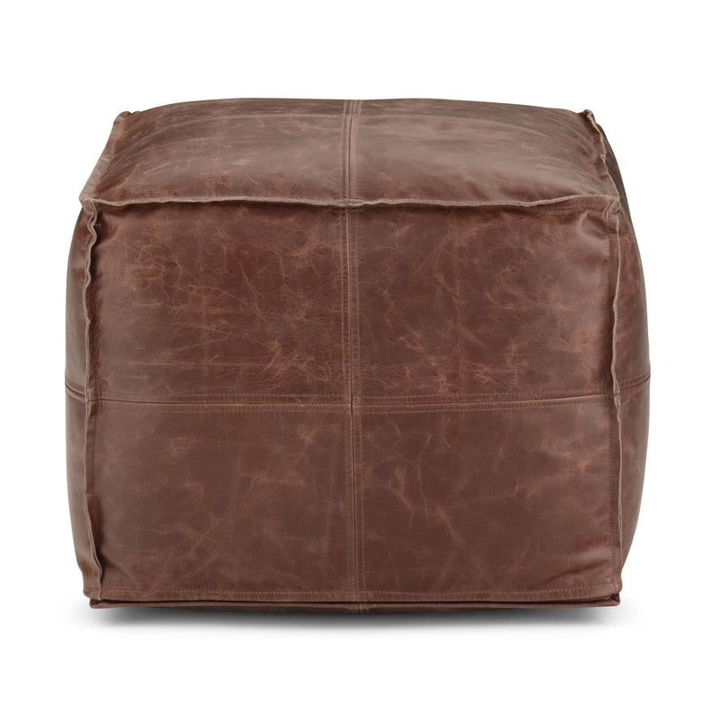 Sheffield - Handcrafted Square Pouf by HouseOfZazla