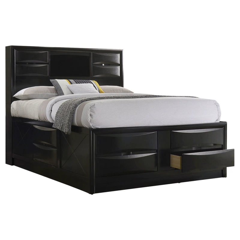 Briana 4-piece California King Bedroom Set Black by Unique Piece Furniture